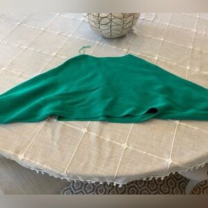 altar'd state cropped dark green sweater